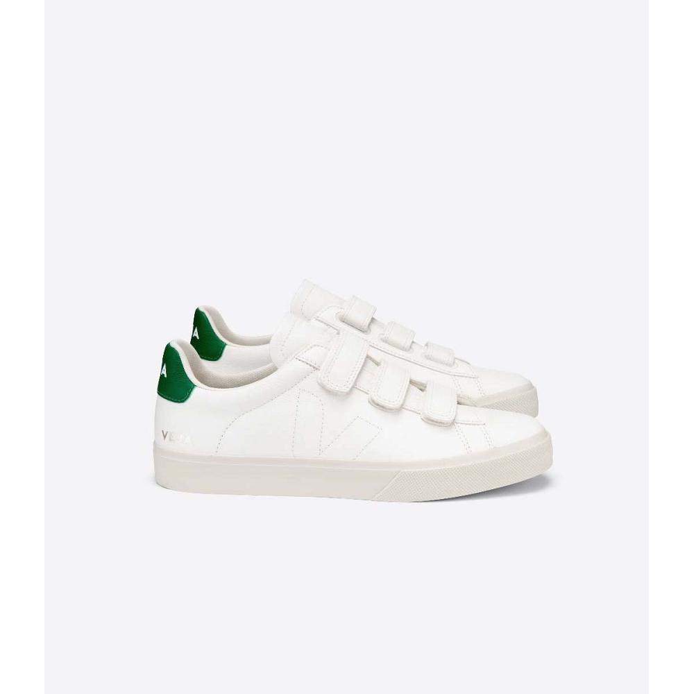 Veja RECIFE CHROMEFREE Men\'s Shoes White/Green | NZ 199CTV